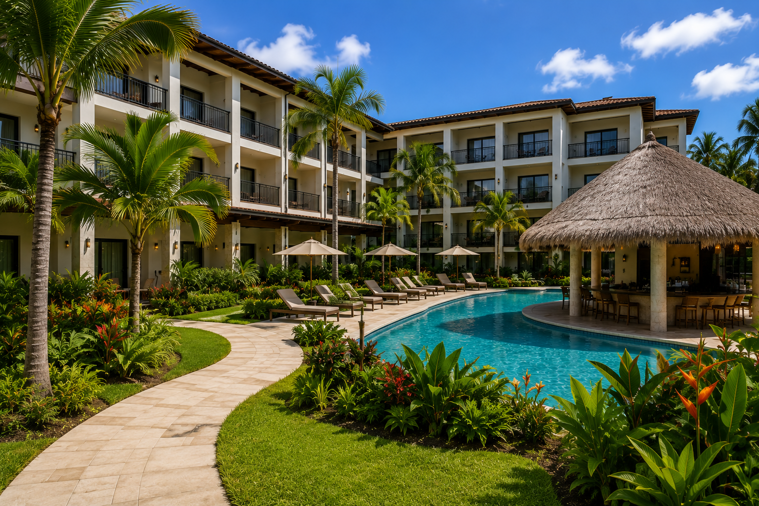 Illustrative Costa Rica resort concept for BetterBlock ICF