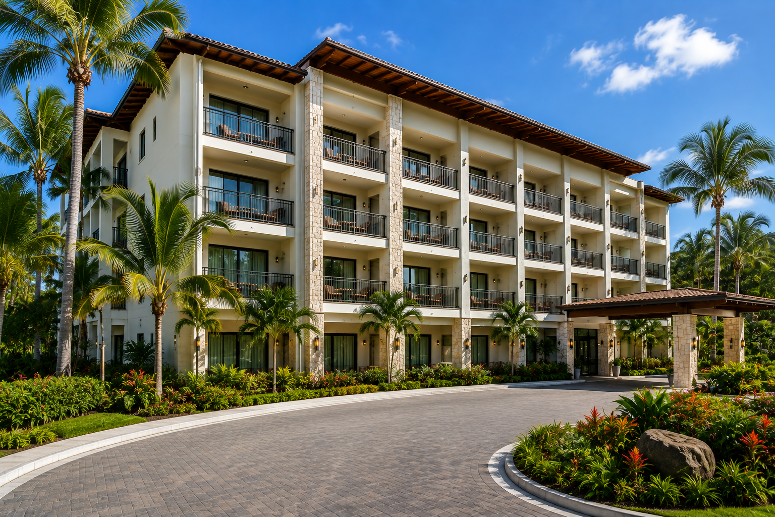 Illustrative hotel and resort concept for BetterBlock ICF