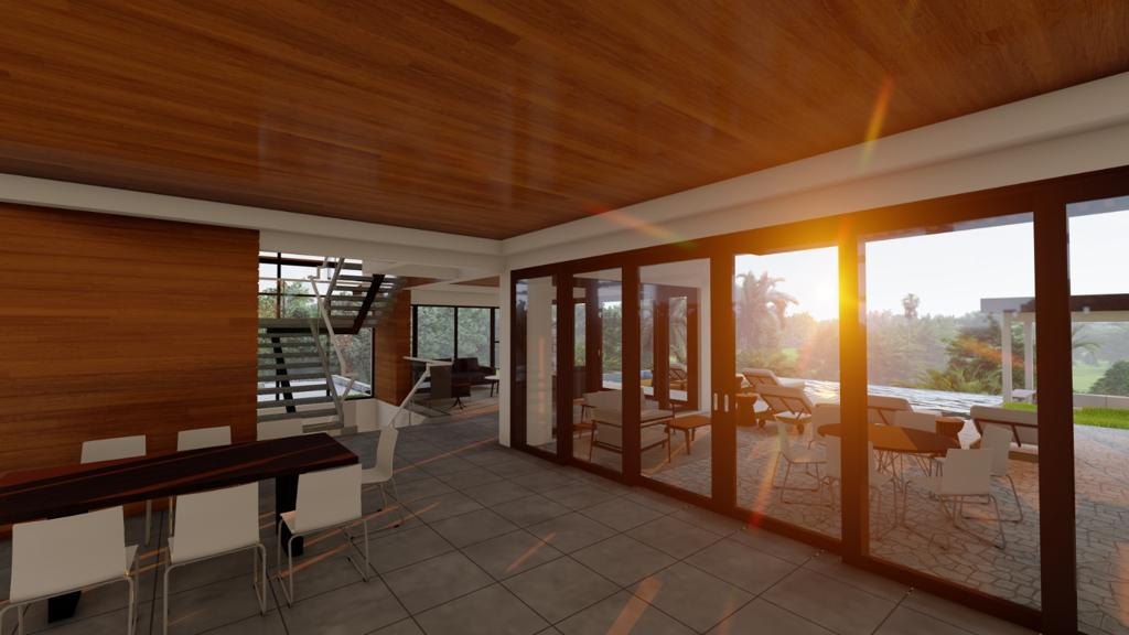 Completed BetterBlock ICF project interior in Playa Hermosa, Costa Rica
